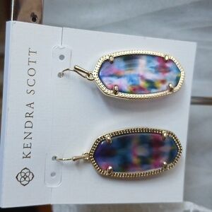 Kendra Scott Color Danielle Earrings Gold Dye Illusion Yellow Watercolor4.9(38)